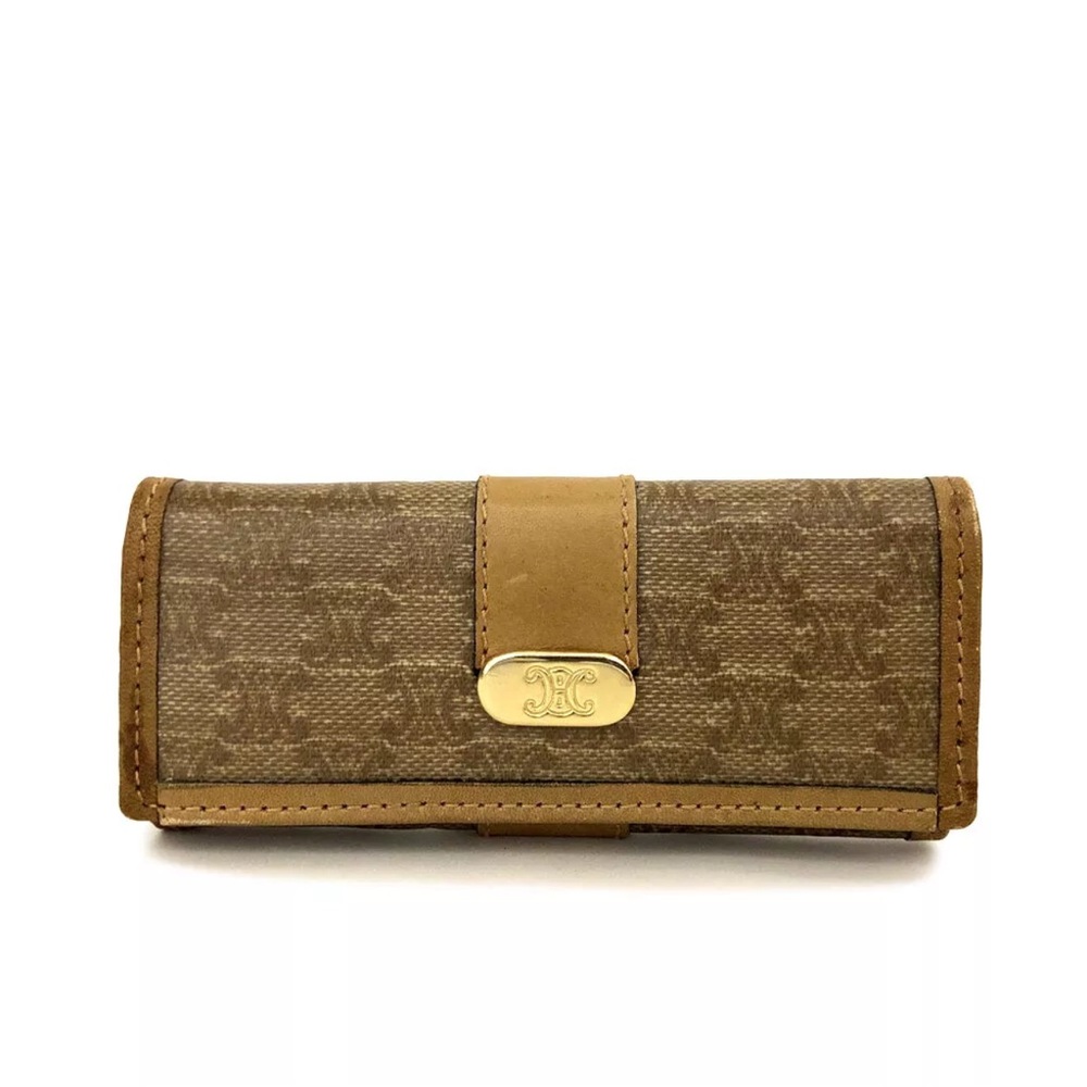 Celine Macadam PVC 4 key ring case holder